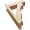 Ekena Millwork 5 1/2-in W x 16-in D x 24-in H Balboa Block Rough Cedar Woodgrain TimberThane Outlooker, Primed Tan OUTUR055X16X24BOA44RCPR - alternate 3